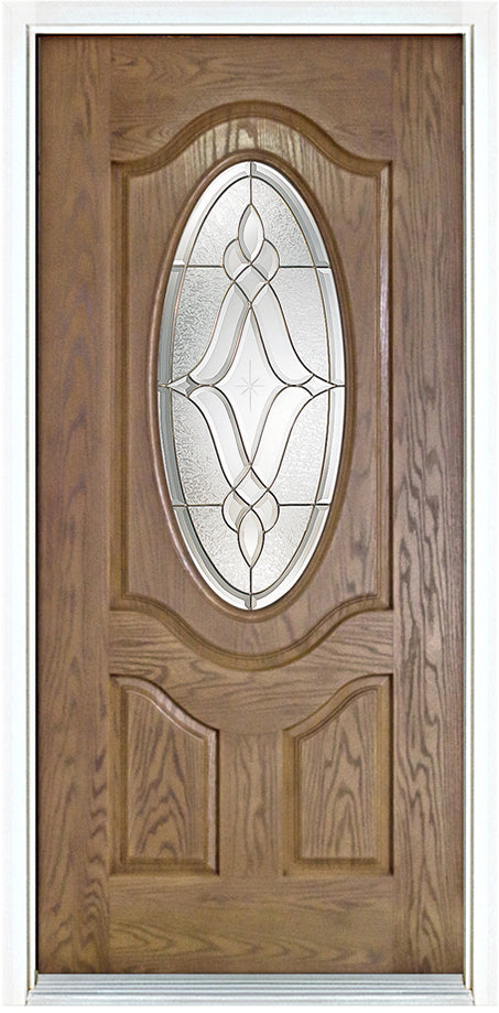 3/4 Oval Lite Entry Door